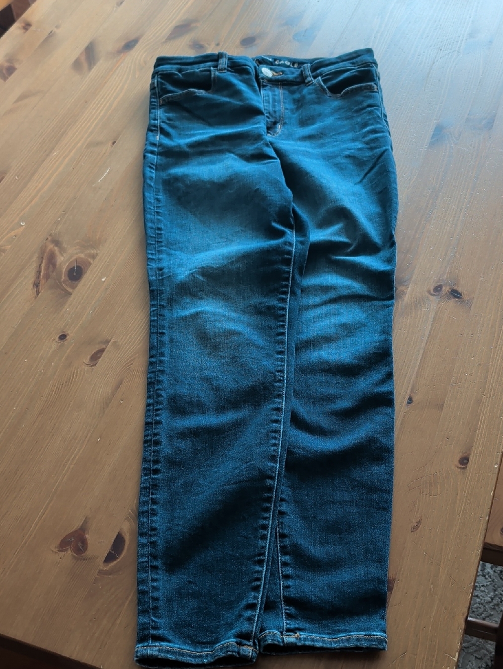 American Eagle Outfitters Women's Deep Blue Skinny Jeans